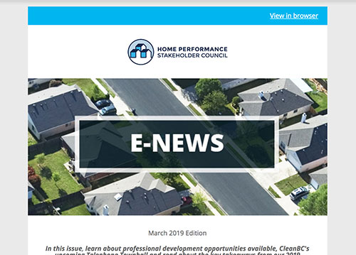 General E-Newsletter – March 2019