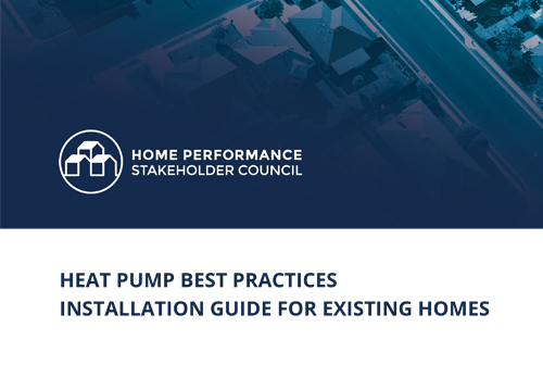 Heat Pump Best Practices Installation Guide For Existing Homes