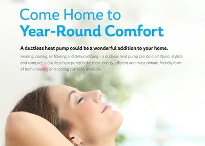 Ductless Heat Pump Marketing & Info Sheet