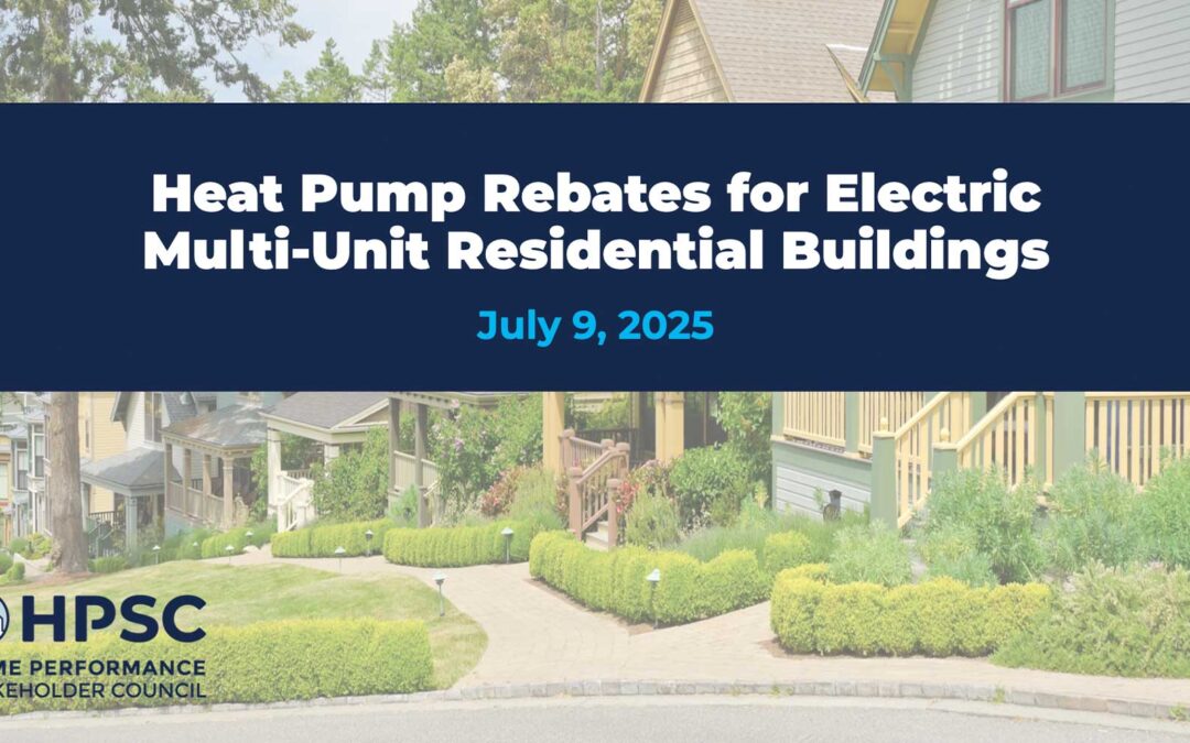 Heat Pump Rebates for Electric Multi-Unit Residential Buildings